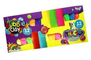 Креативна творчість "Air Clay+Bubble Clay" 12шт+12шт ARBB-02-01U DANKO Нас2133 фото