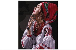 Набір для розпису по номерах "Квіти-зорі" KHO4962 40х50см IDEYKA Нас4962 фото