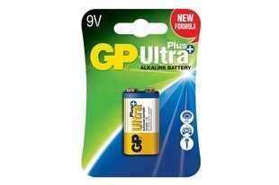 Батарейка 6F22 GP 1604AUP C1 Ultra Plus Alkaline 1 шт. Різ4820 фото