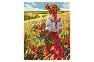 Набір для розпису по номерах 40x50 см KHO8448 "У рідних полях" Ideyka Нас5982 фото