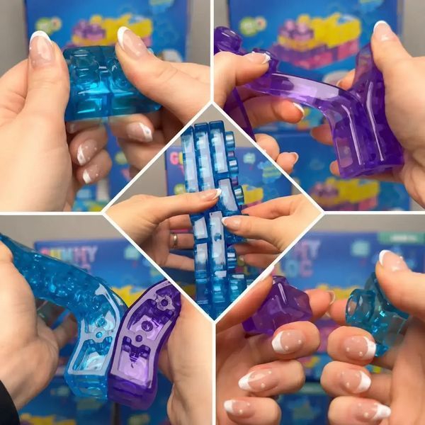 Конструктор м'який силіконовий Magic Gummy Bloc 40 деталей Кон0374 фото