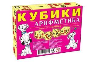 Іграшка Кубики Арифметика, КФД, 12 шт Нас8869 фото