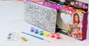 Клатч пенал розмальовка CCL-01-01U,02U,03U...06U DANKOMy Color Clutch Нас3796 фото