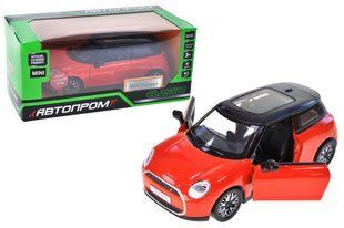 Машина металева 68740(O) 1:28 MINI COOPER, на батарейки, світло, звук, відкриваються двері, коробка 18x9x8 см АВТОПРОМ Маш8754 фото