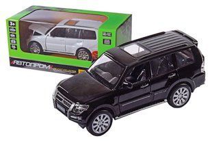 Машина металева АВТОПРОМ 68463W 1:33 "Mitsubishi Pajero 4WD Turbo", на батарейках, світло, звук, відкриваються двері, коробка Маш8463 фото