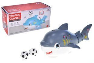 Музыкальная игрушка акула 25 см с мячиками&nbsp;ездит выдувает воздух 683B Муз6839 фото