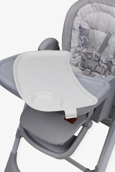 Стілець-гойдалка для годування дитини 2 в 1 VELANO Nomi, light grey 45683 фото