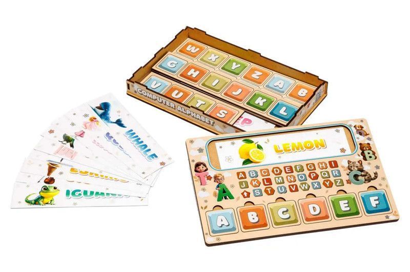 Абетка комп'ютер (англійська) Puz-73914 PuzzleOk Дер3931 фото