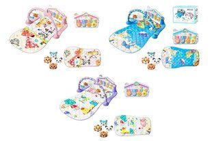 Большой коврик 90 см музыкальный с игровым центром дугой подвесными игрушками 8630/8631/8632 Нем0360 фото