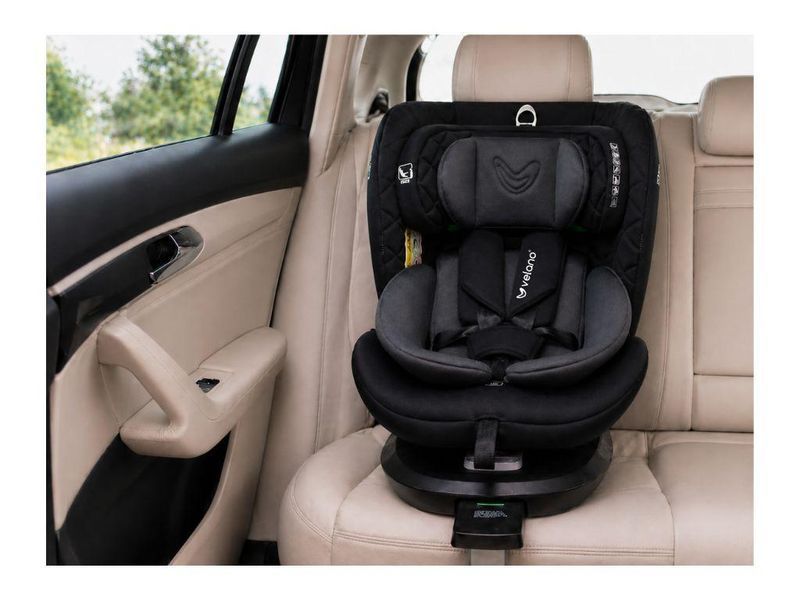Автокрісло Velano Vento 360&deg; i-Size 40&ndash;150 см Isofix опорна нога сірий 48418 фото