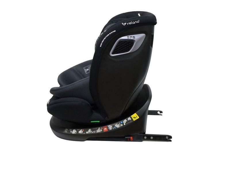 Автокрісло Velano Vento 360&deg; i-Size 40&ndash;150 см Isofix опорна нога сірий 48418 фото