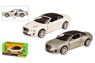 Машина металева 4320 "АВТОПРОМ",1:43 BENTLEY, 2 кольори, відкриваються двері, коробка 14,5*6,5*7 см Маш4320 фото